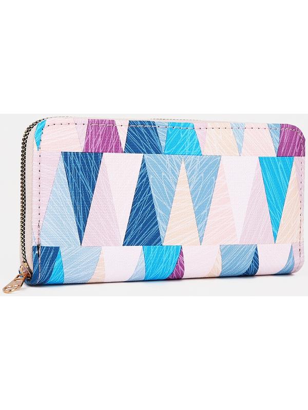 Кошелёк на молнии, цвет синий