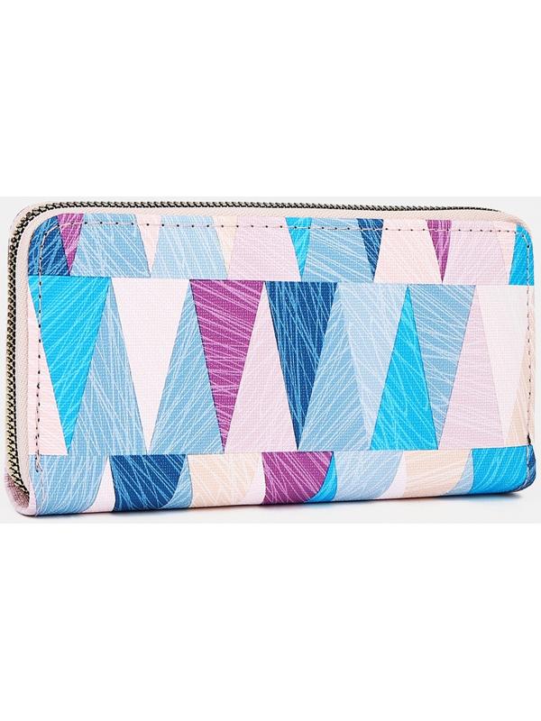 Кошелёк на молнии, цвет синий