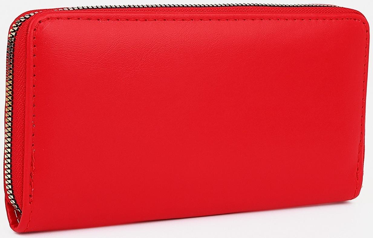 Кошелёк на молнии, цвет красный