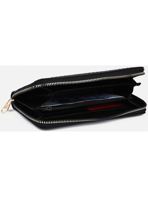 Кошелёк на молнии, цвет чёрный