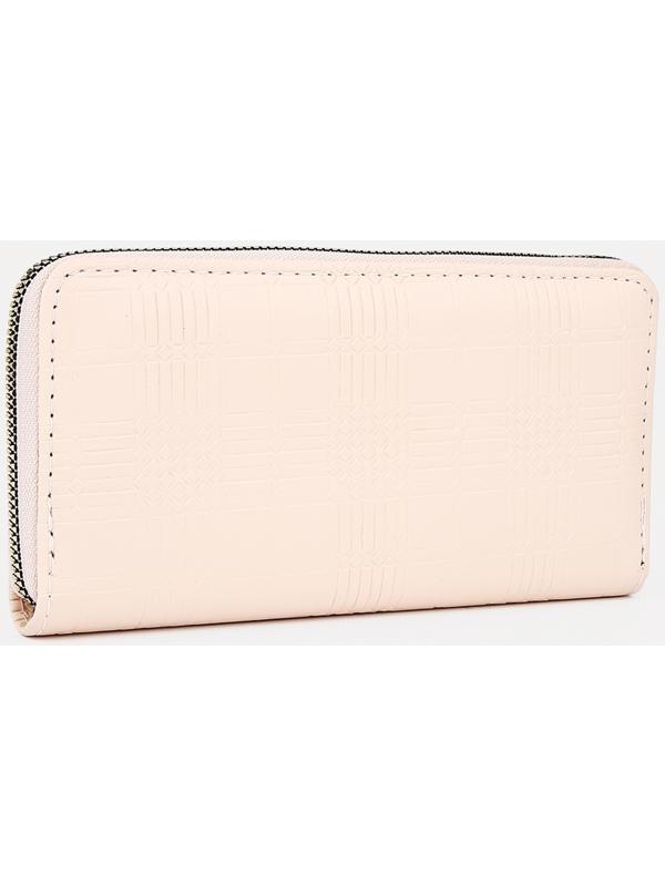 Кошелёк на молнии, цвет пудра