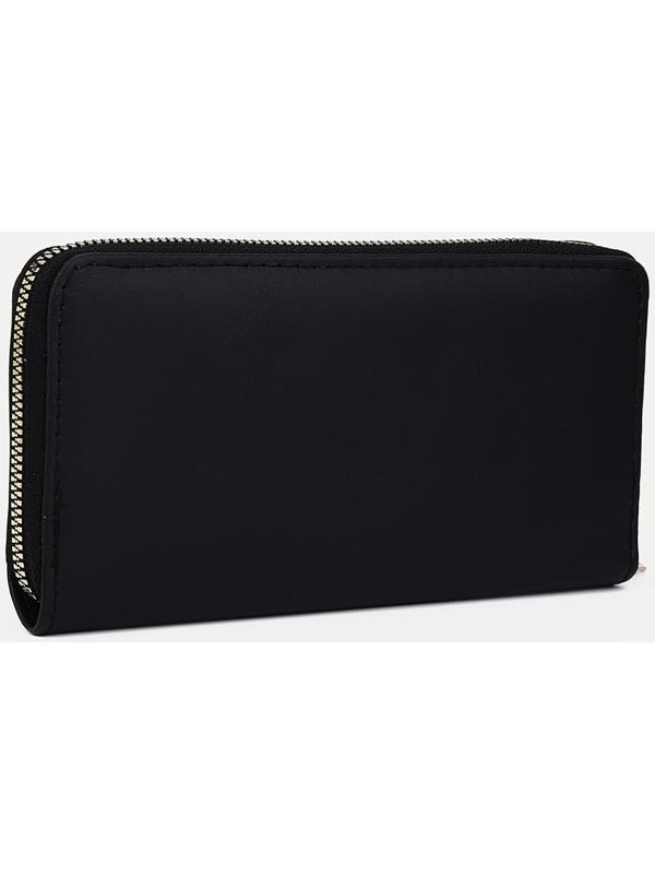 Кошелёк на молнии, цвет чёрный