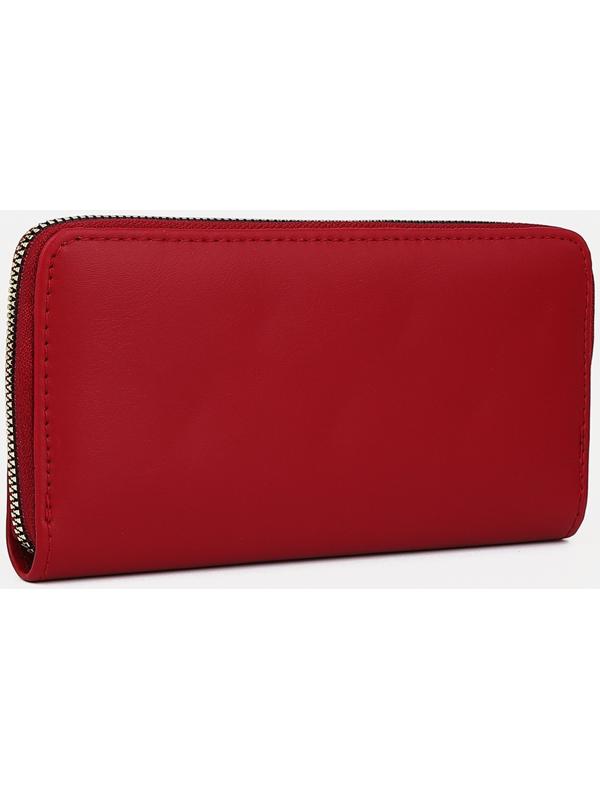 Кошелёк на молнии, цвет бордовый