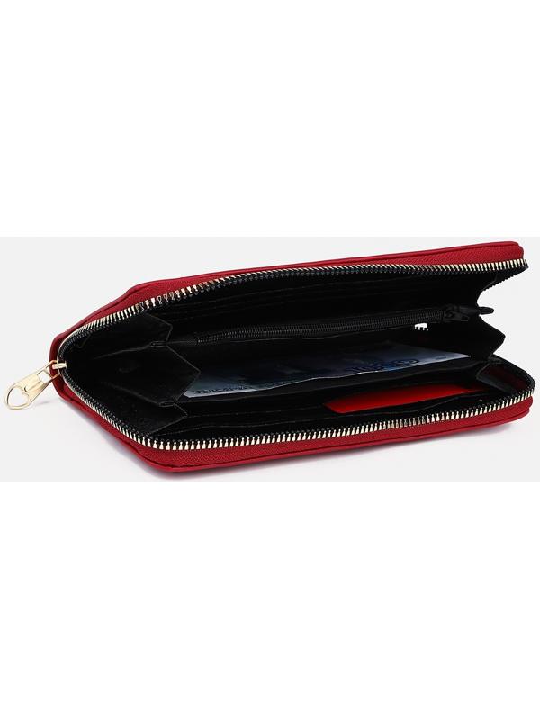 Кошелёк на молнии, цвет бордовый