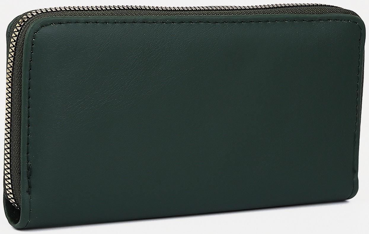 Кошелёк на молнии, цвет зелёный