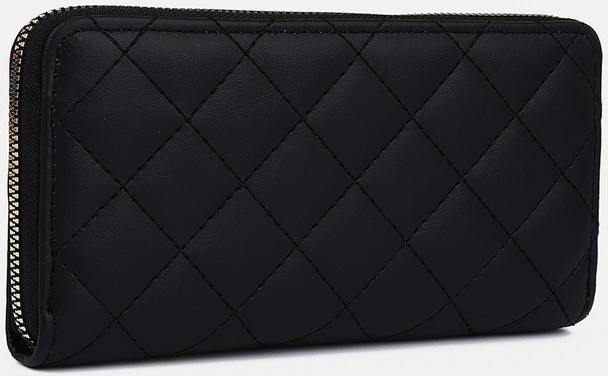 Кошелёк на молнии, цвет чёрный