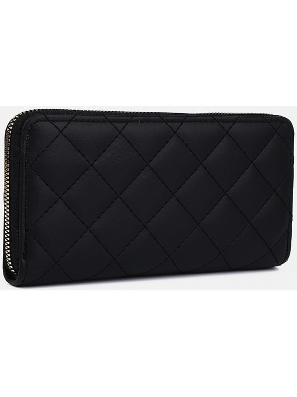 Кошелёк на молнии, цвет чёрный