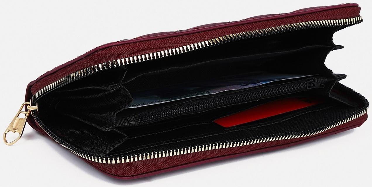 Кошелёк на молнии, цвет фиолетовый