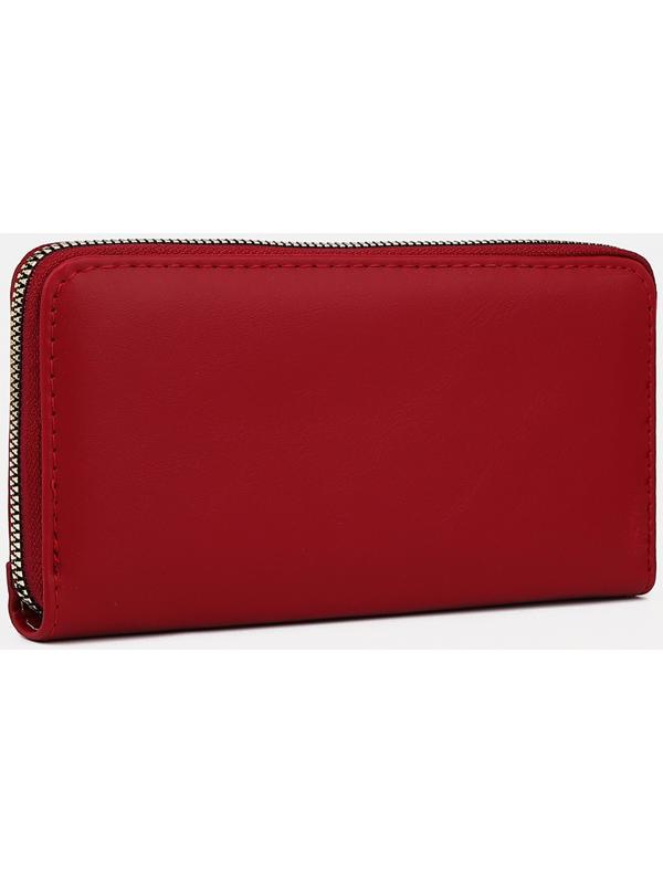 Кошелёк на молнии, цвет бордовый