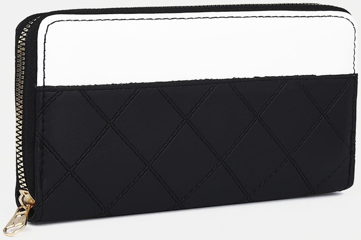 Кошелёк на молнии, цвет чёрный