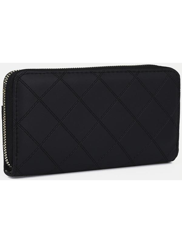 Кошелёк на молнии, цвет чёрный