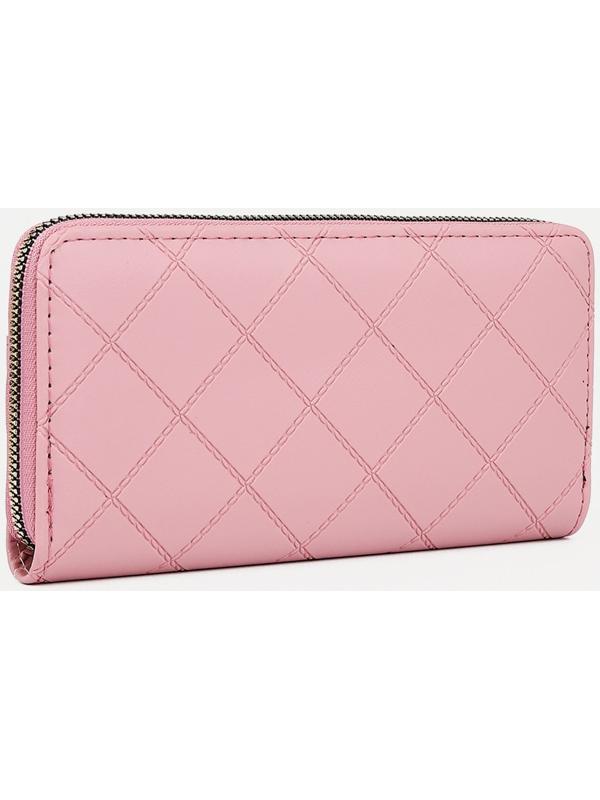 Кошелёк на молнии, цвет пудра