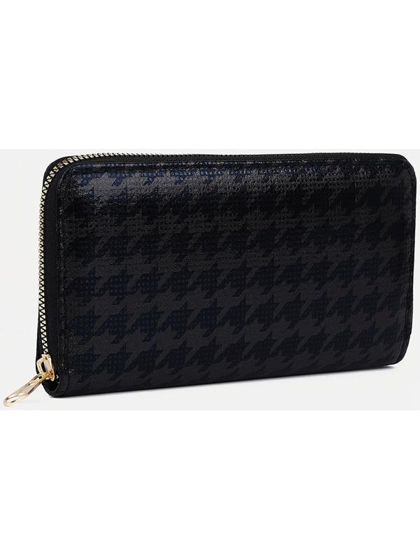 Кошелёк на молнии, цвет чёрный