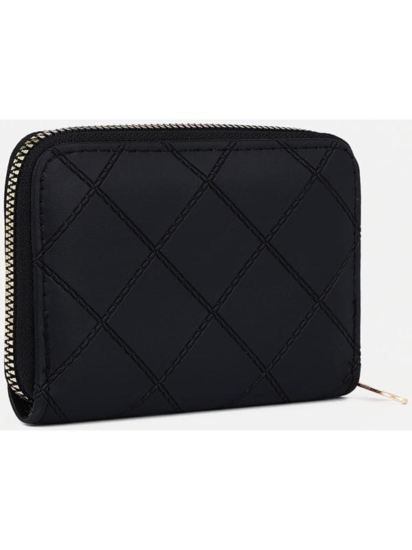 Кошелёк на молнии, цвет чёрный