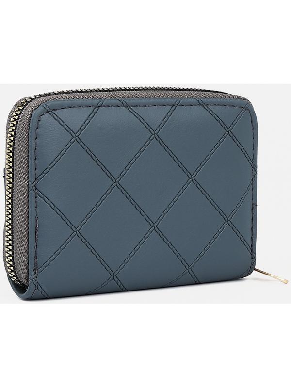 Кошелёк на молнии, цвет серый