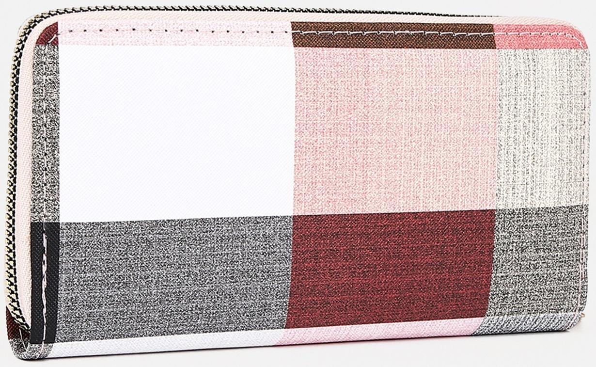 Кошелёк на молнии, цвет розовый