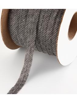 Флизелиновая лента, нитепрошивная, усиленная, 10 мм, 100 м, цвет серый