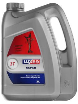 Масло двухтактное моторное СУПЕР 2Т LUXЕ,  полусинтетическое, 3 л