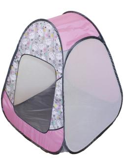 Палатка детская игровая «Радужный домик» 80 × 55 × 40 см, Принт «Коты на сером»