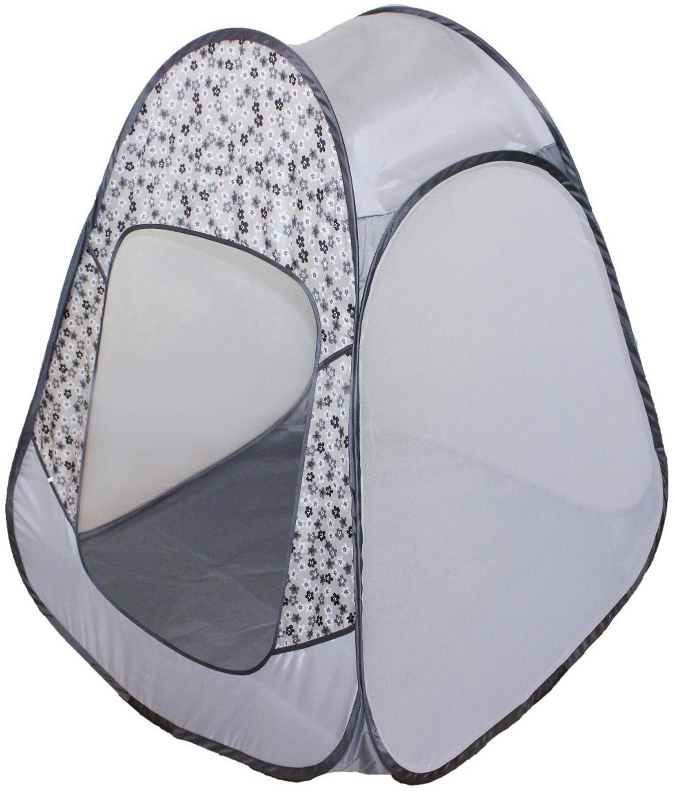 Палатка детская игровая «Радужный домик» 80 × 55 × 40 см, Принт «Цветы на жемчуге»