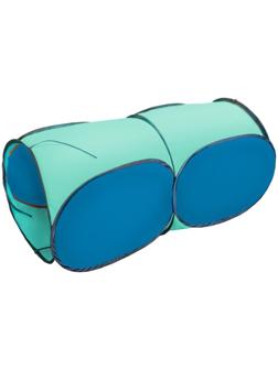 Тоннель, 2-секционный Belon familia, цвет голубой+бирюза