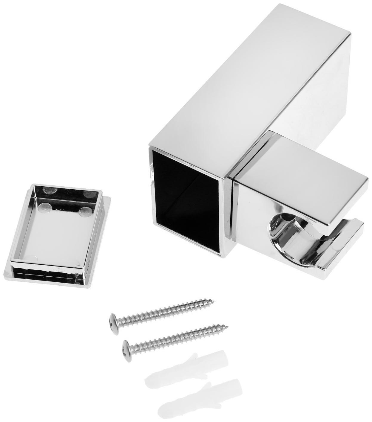 Держатель для душевой лейки ZEIN Z90, квадратный, пластик, хром