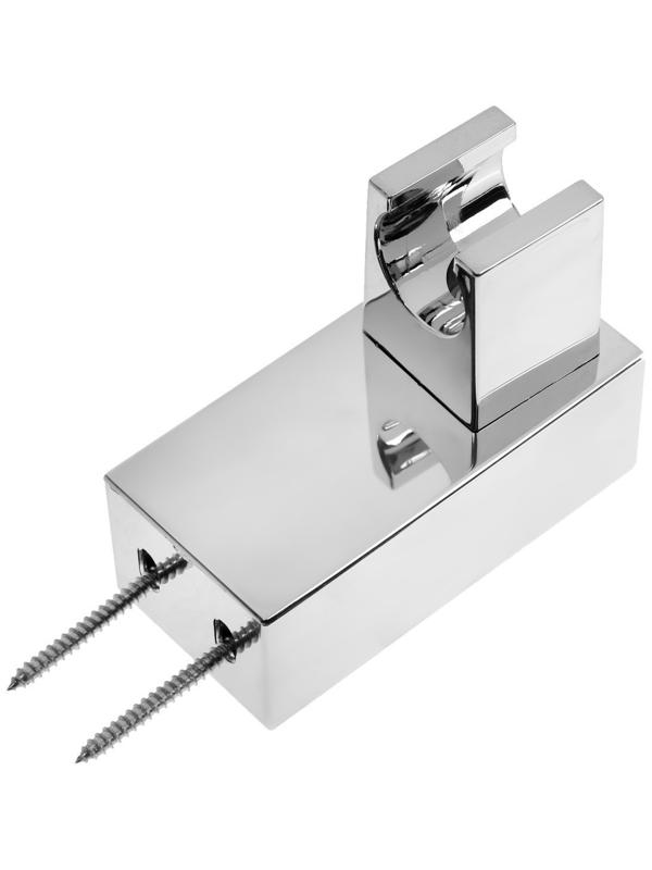 Держатель для душевой лейки ZEIN Z90, квадратный, пластик, хром