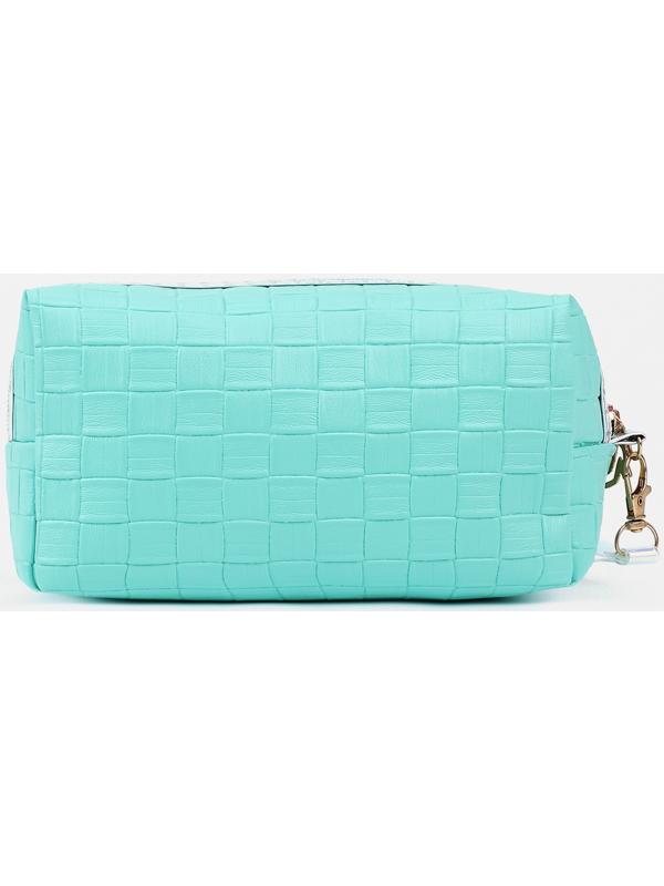 Косметичка на молнии, цвет зелёный