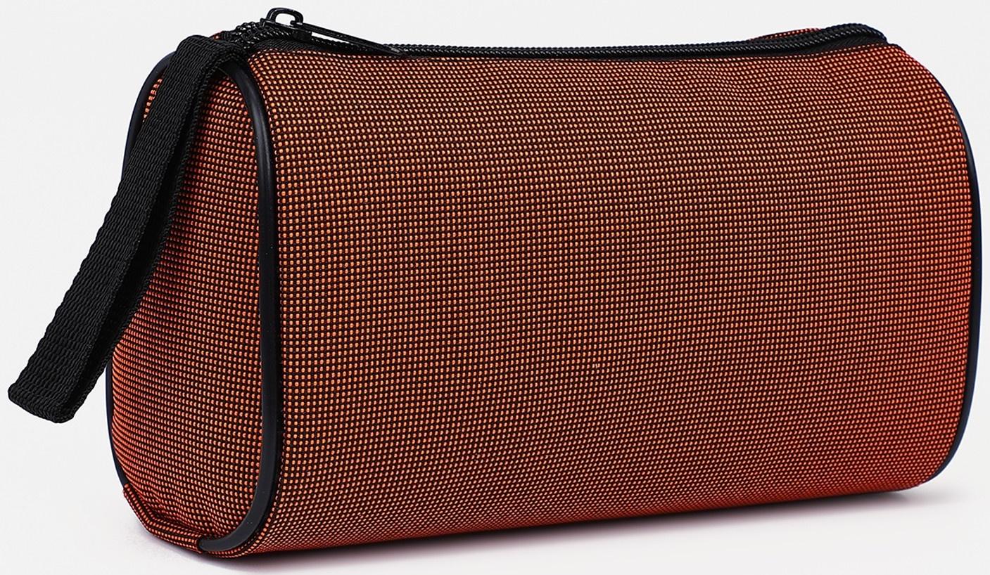 Косметичка на молнии, цвет оранжевый