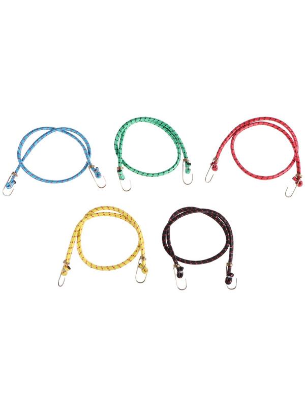 Резинка для крепления багажа, 100 см, металлические крючки, МИКС