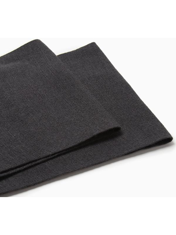 Шарф детский, цвет графит, размер 144х20 см