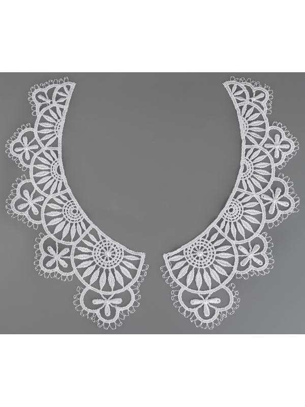 Воротник гипюровый, 23 см, цвет белый