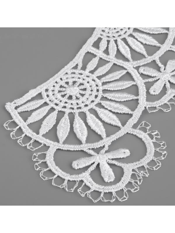 Воротник гипюровый, 23 см, цвет белый