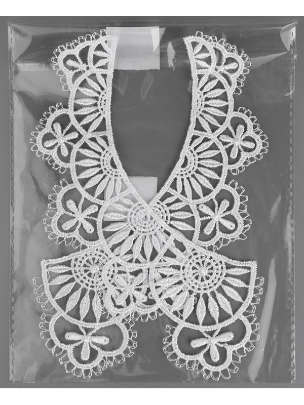 Воротник гипюровый, 23 см, цвет белый