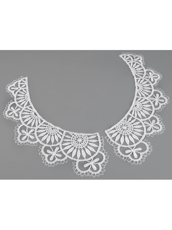 Воротник гипюровый, 23 см, цвет белый