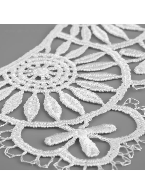 Воротник гипюровый, 23 см, цвет белый