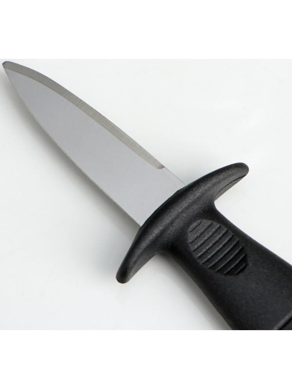 Нож для устриц Доляна, 14×4,4 см, длина лезвия 5,7см, цвет чёрный