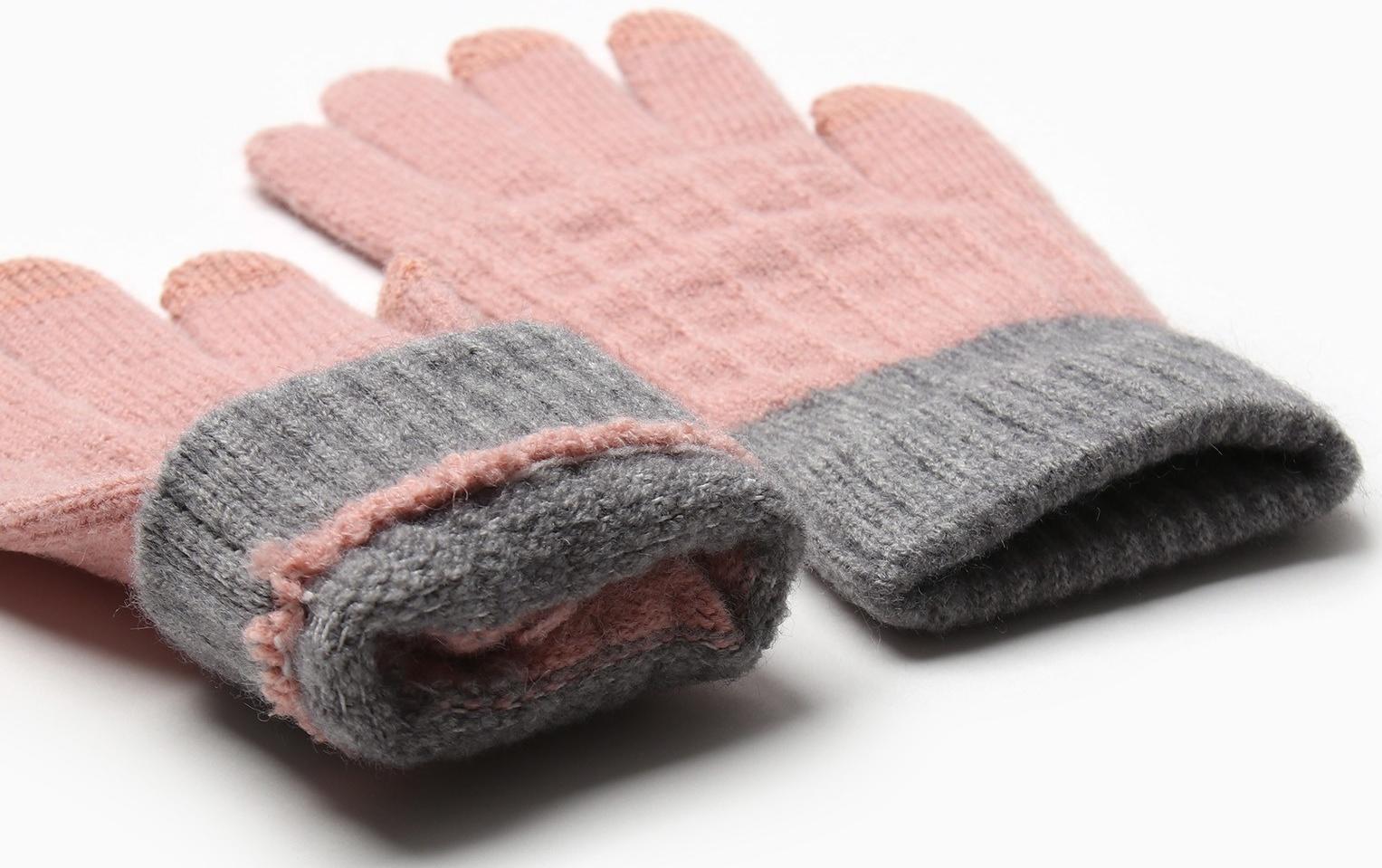 Перчатки женские MINAKU 22 см розовый