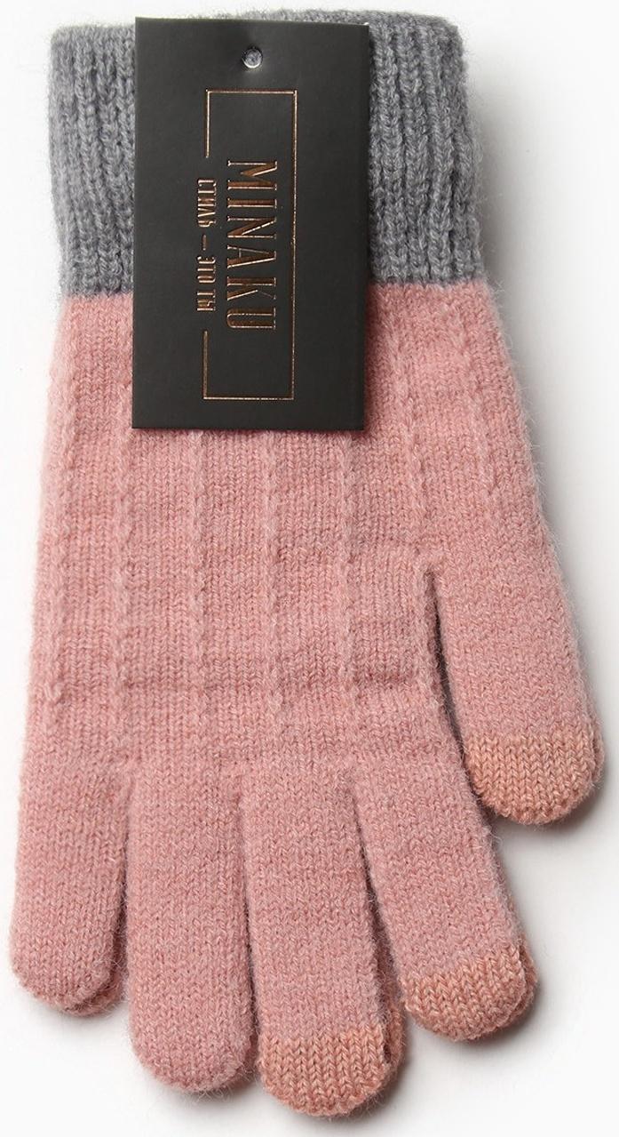 Перчатки женские MINAKU 22 см розовый