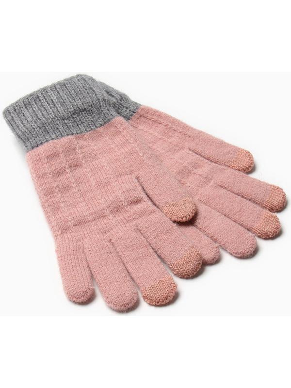 Перчатки женские MINAKU 22 см розовый