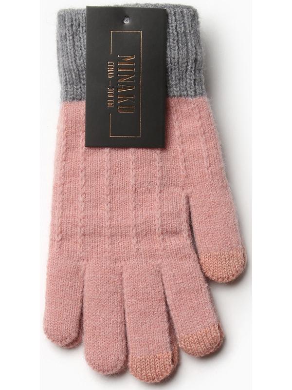 Перчатки женские MINAKU 22 см розовый