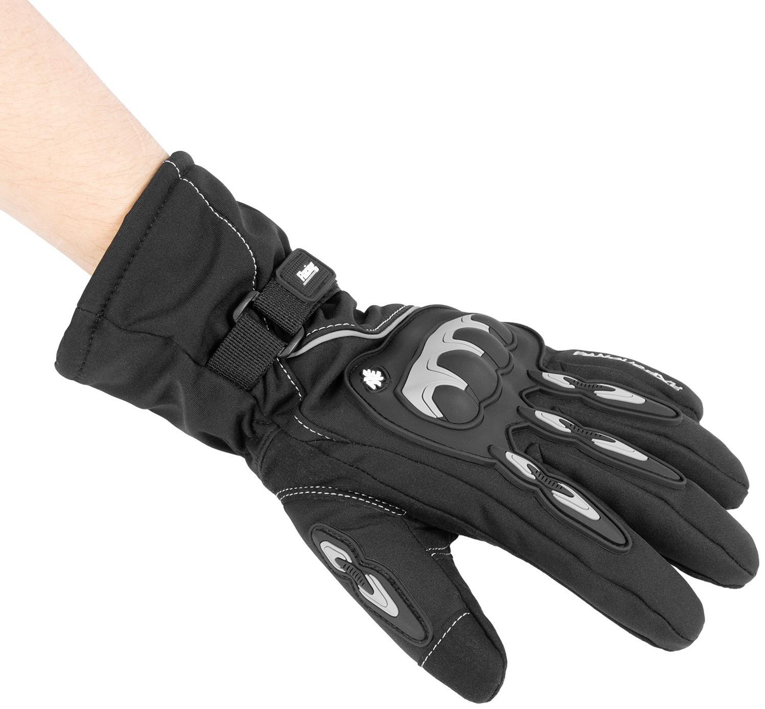 Перчатки мотоциклетные, зимние, размер L, серый