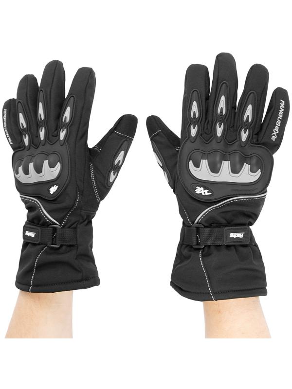 Перчатки мотоциклетные, зимние, размер L, серый