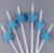 Трубочка «Снежинки», в наборе 6 шт., голубые