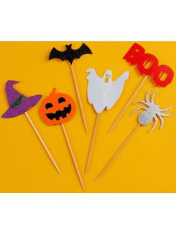 Шпажки «Хэллоуин», набор 6 шт.