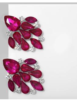 Серьги со стразами 