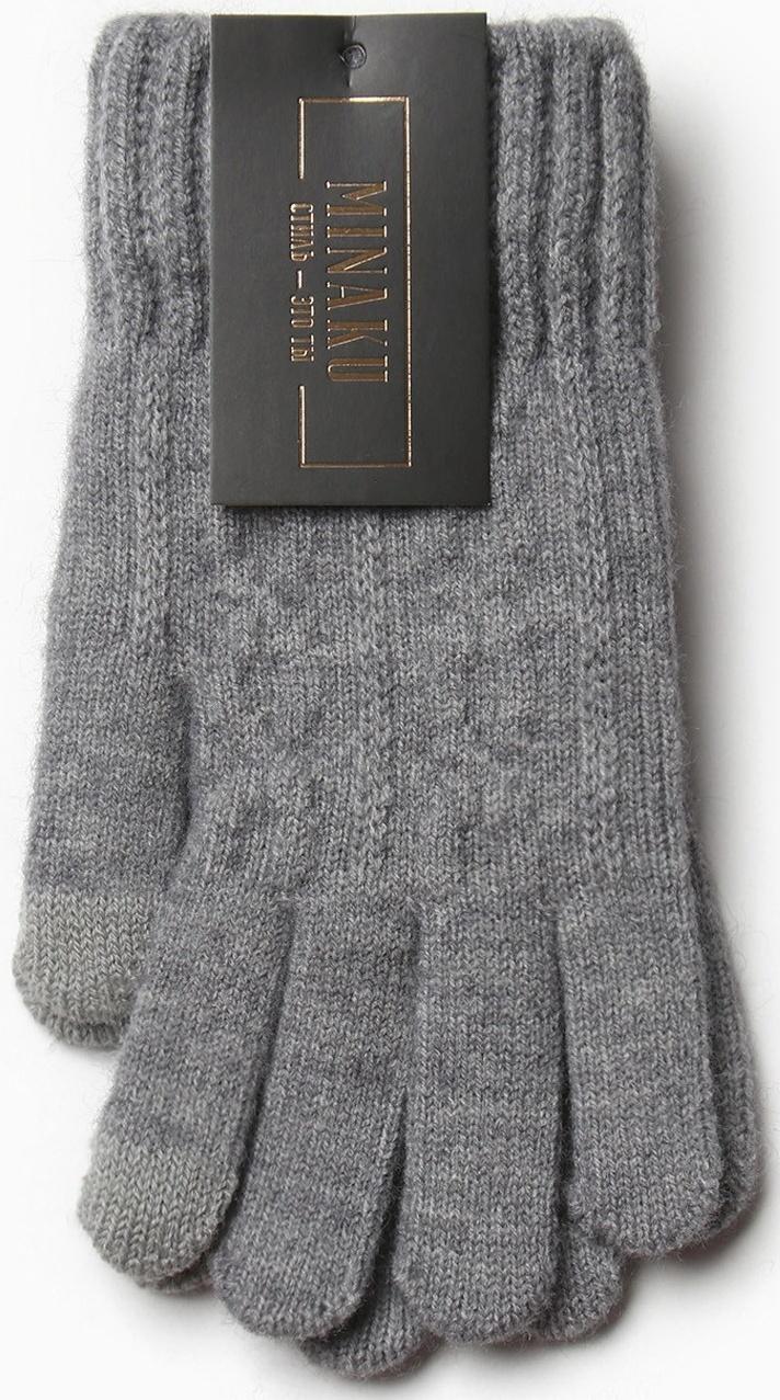 Перчатки мужские MINAKU 21 см серый