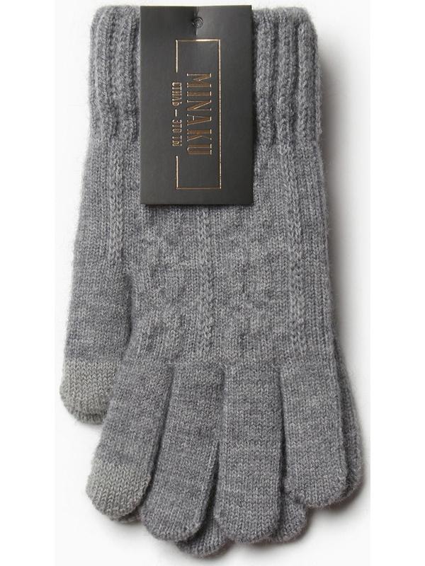 Перчатки мужские MINAKU 21 см серый