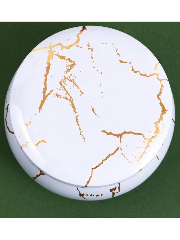 Новогодняя свеча в железной банке «Shine bright», аромат бабл гам, диам. 6 см