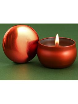 Свеча в железной банке из пчелиного воска «Арома рай», аромат кофе, диам. 6 см